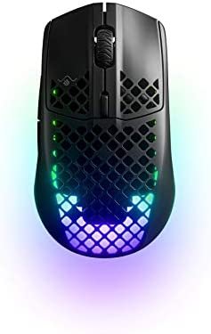 SteelSeries Aerox 3 Wireless - Super Light Gaming Mouse - 18,000 CPI TrueMove Air Optical Sensor - UWater Resistant Design - 200 Hour Battery Life, Black