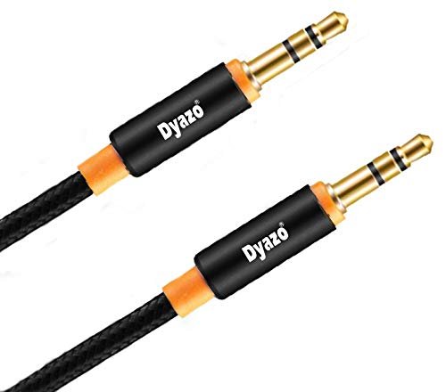 Dyazo 6 Ft 24K Gold Plated Aux Cable, 3.5 MM