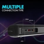 Wings Newly Launched Wings Centerstage 3000, 2.1 Channel Soundbar with 160W RMS, 5.0 Bluetooth, USB, Aux, HDMI Connection & Remote Control, Black, WL- - Image 4