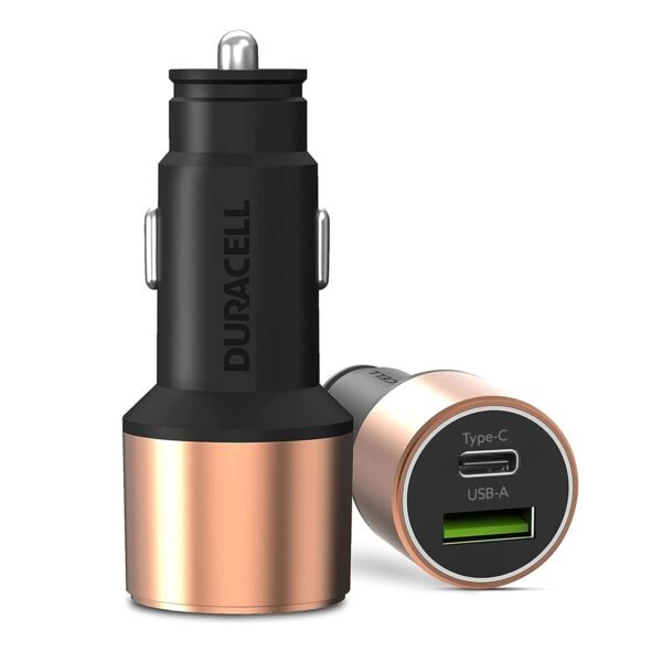 Duracell 65W Fast Car Charger Adapter with Dual Output