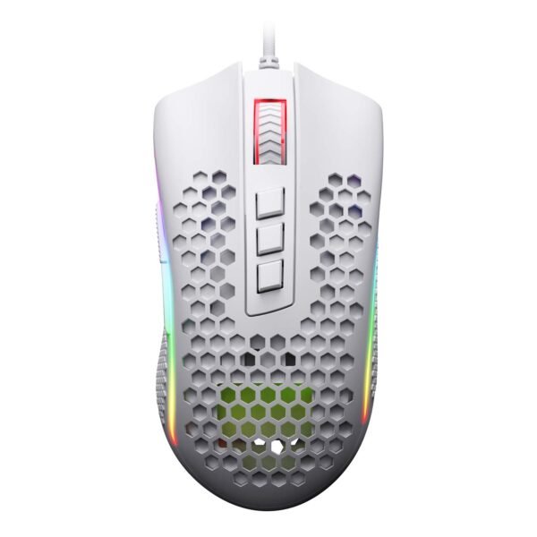 Redragon M808 Storm Lightweight USB RGB Gaming Mouse, 85g Ultralight Honeycomb Shell - 12,400 DPI Optical Sensor - 7 Programmable Buttons - Precise Registration - Super-Lite Cable