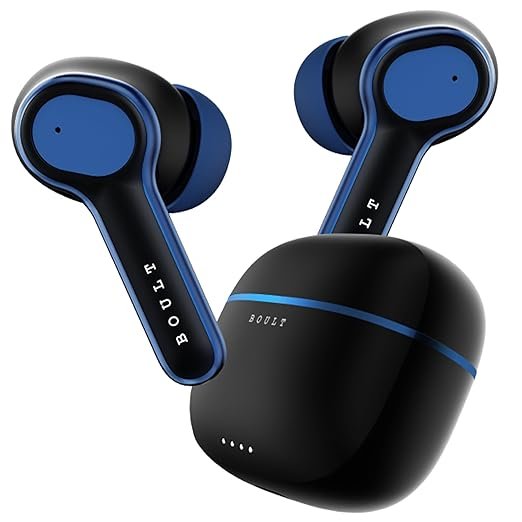Boult Audio Curve Buds Pro with 100H Playtime, 4 Mics Clear Calling, 40ms Low Latency Gaming