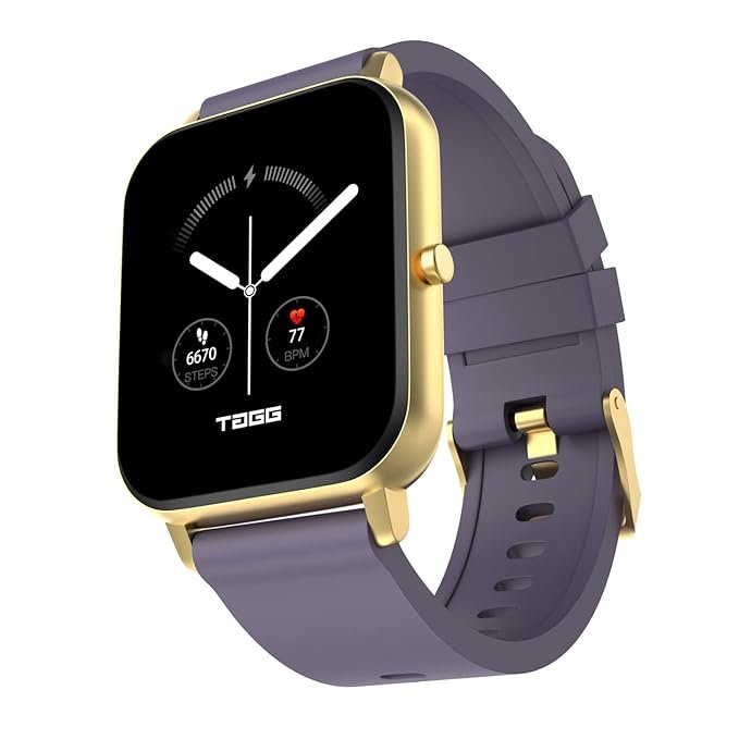 TAGG Verve Sense Smartwatch with 1.70'' Large Display, Real SPO2, and Real-Time Heart Rate Tracking