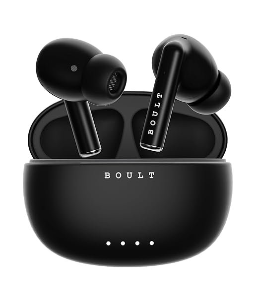 Boult Audio W20 Truly Wireless in Ear Earbuds with 35H Playtime, Zen? ENC Mic, 45ms Low Latency, 13mm Bass Drivers, Type-C Fast Charging