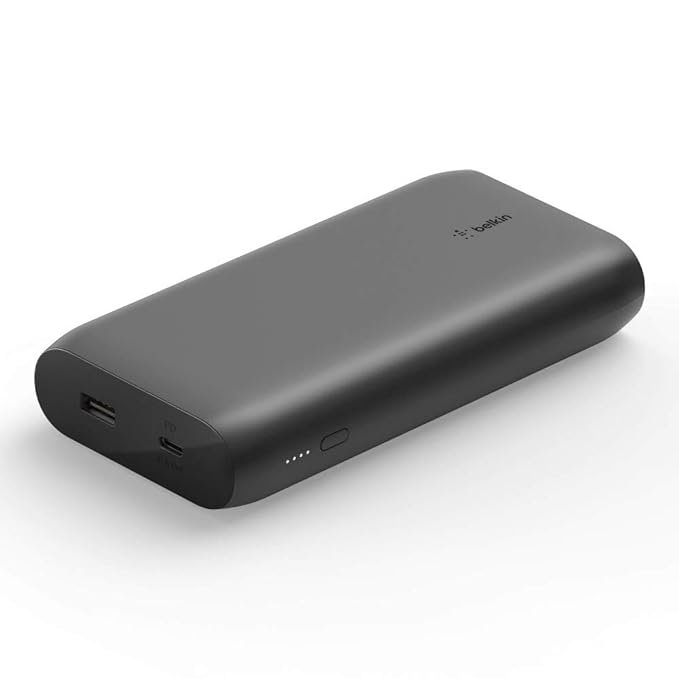 Belkin 20000 mAh 30W PD Power Bank for MacBook, Mobiles and Tablets with USB-C Port, USB-C