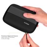 AirCase Rugged Hard Drive Case for 2.5-inches Western Digital, Seagate, Toshiba, Portable Storage Shell for Gadget Hard Disk USB Cable Power Bank Mobile Charger Earphone, Water Resistant (medium) - Image 4