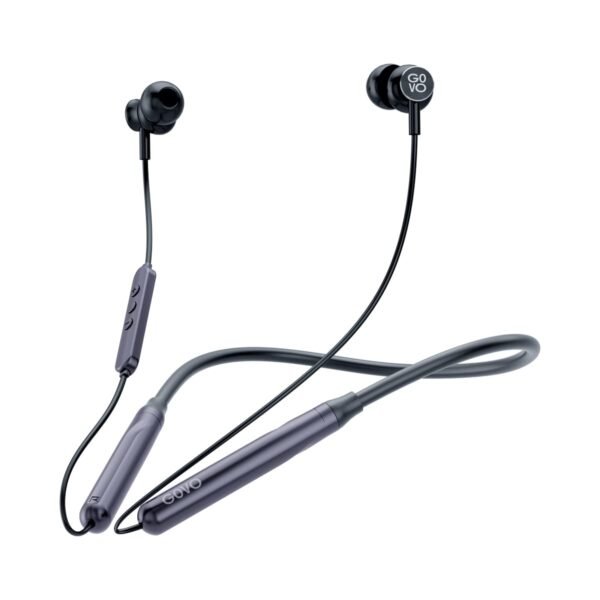 GOVO GOKIXX 652 Bluetooth Neckband, 60 Hours Battery, ENC Technology, Fast Charge, Magnetic Buds, Gaming Mode, 10mm Drivers, Type C Charging, Wireless Total