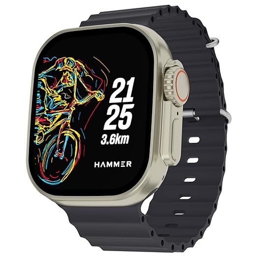 Hammer Active 2.0 Plus Bluetooth Calling Gesture Control Smartwatch