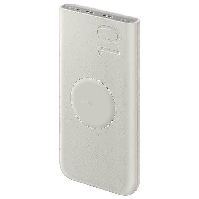 SAMSUNG 10000 mAh 25 W Wired & Wireless Power Bank  (Grey, Lithium Polymer, Fast Charging for Mobile, Tablet)