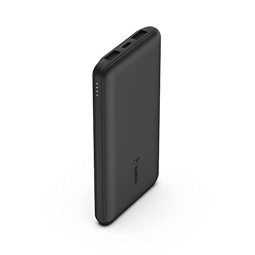 Belkin Pocket Power 10,000 mah Power Bank Charges 3 Devices simultaneously up to 15W (for iPhone, Samsung Galaxy,Pixel 4,Apple Watch, Apple AirPods an