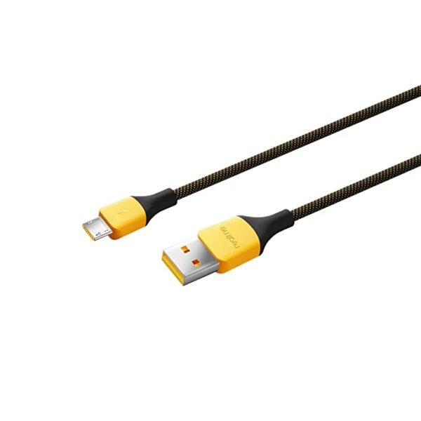 realme 10W Fast Charging Micro-USB Cable (Braided, Black) Total