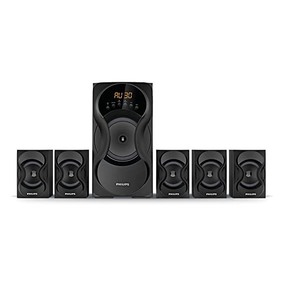 Philips Audio SPA5162B 5.1 Channel Multimedia Speakers (65 watts, USB)