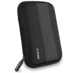 AirCase Rugged Hard Drive Case for 2.5-inches Western Digital, Seagate, Toshiba, Portable Storage Shell for Gadget Hard Disk USB Cable Power Bank Mobile Charger Earphone, Water Resistant (medium)