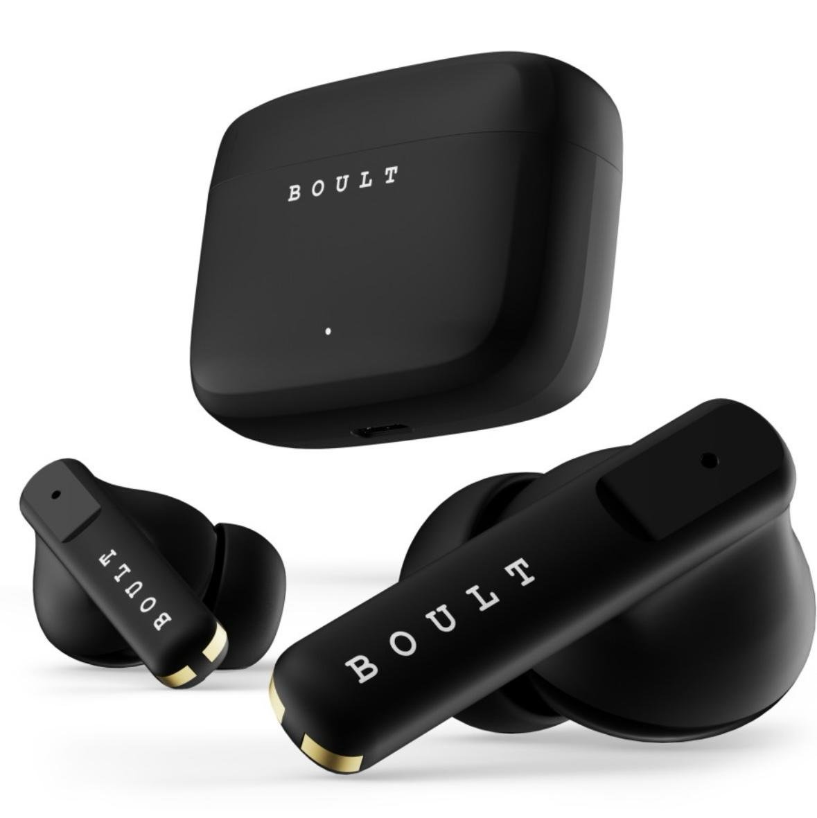 Boult Audio Z60 Earbuds with 60H Battery, Clear Calling 4 Mics, Made in India, 50ms Low Latency Gaming