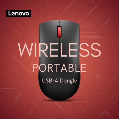 Lenovo 150 Wireless Compact Mouse, 1K DPI Optical sensor, 2.4GHz Wireless NanoUSB, 10m range