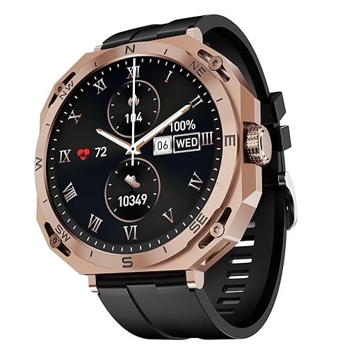 boAt Enigma Z20 (Jet Black) Smart Watch w/ 1.51" (3.8 cm) HD Display, Luxurious Metal Body Design