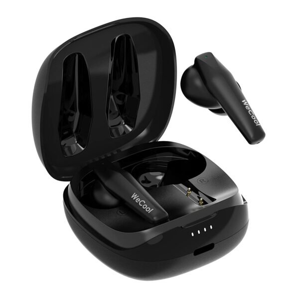 WeCool Moonwalk M2 ENC Earbuds with 48 Hours Playtime, Rich Music Experience, 4 Mic ENC for best Handsfree Calling Experience, Ultra Low Latency with