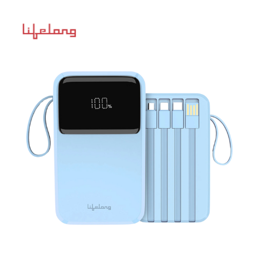 Lifelong ZenCharge 10000 mAh 22.5 W Compact Pocket Size Power Bank with 6 Input/Output Port