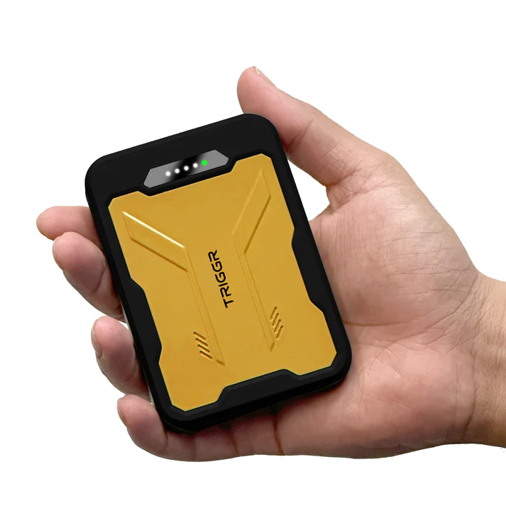 TRIGGR 10000 mAh 22.5 W Pocket Size Power Bank  (Sunshine Black, Lithium Polymer, Quick Charge 3.0