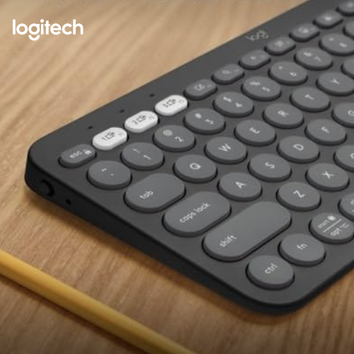 Logitech Pebble Keys 2 K380s, Multi-Device Bluetooth Wireless Keyboard with Customisable Shortcuts, Slim and Portable