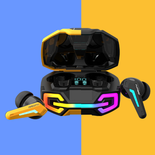 Number Super Buds GT M9 Gaming TWS Earbuds (Glass black)