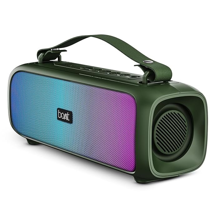 boAt Stone 580 Bluetooth Speaker with 12W RMS Stereo Sound, LED Lights, Up to 8 HRS Playtime IPX4