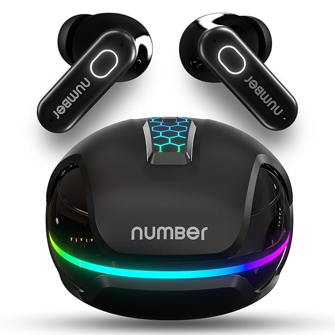 numBer Super Buds 999 ANC Truly Wireless (Steel Black) in Ear Earbuds with 40db Active Noise Cancellation