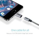 Mivi OAC2AMN Type-C to Micro USB OTG Adapter - (Space Grey) - Image 3