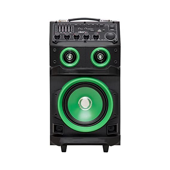 AISEN Walk & Rock A70UKB711 70 Watt Wireless Bluetooth Outdoor Speaker (Black, Green)