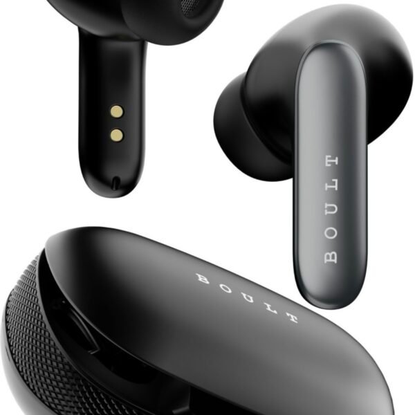 Boult Y1 Pro with Zen Quad Mic ENC, 60Hrs Battery, Fast Charging, Knurled Design, 5.3v Bluetooth Headset