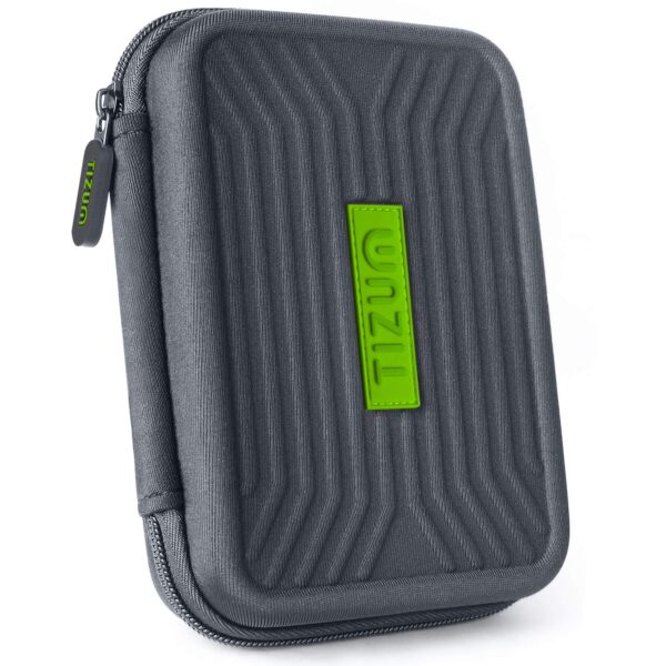 Tizum External Hard Drive Case/HDD Case, Premium Edition for 2.5" Hard Drive for USB Cables/Wires, Memory/sim/SD Cards, Pen Drive, Power Bank, Computer Gadgets/Electronic Accessories (medium)