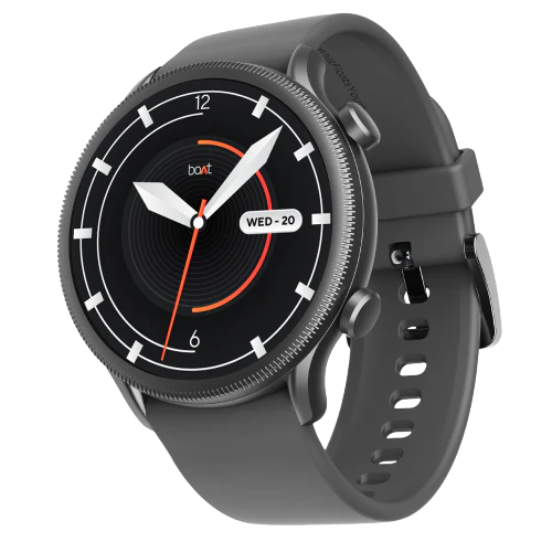 boAt lunar Space Plus (gunmetal grey) with 1.39" HD Display, BT Calling & 100+ Sports Modes Smartwatch