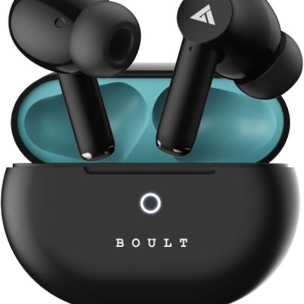 Boult W40 with Quad Mic ENC, 48H Battery Life, Low Latency Gaming, Made in India, 5.3v Bluetooth Headset