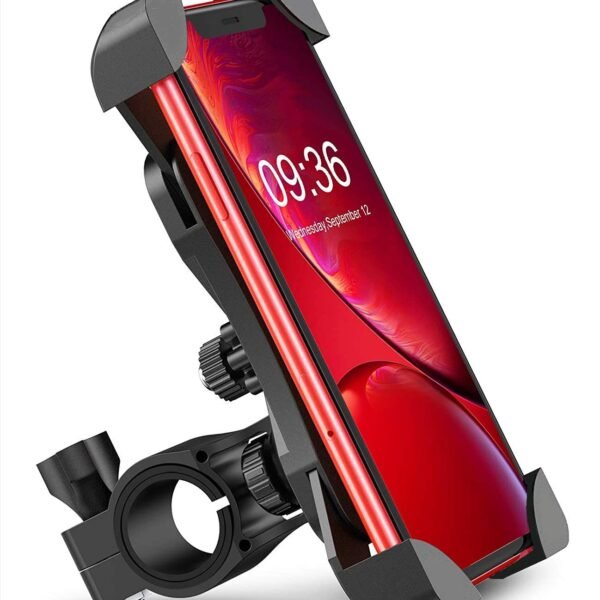 SUNMI Bike Phone Mount Anti Shake and Stable Cradle Clamp with 360? Rotation Bicycle Phone Mount/Bike Accessories/Bike Phone Holder -Black