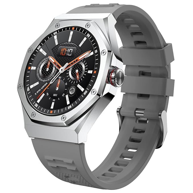 CELLECOR E4 Edge 1.52” HD+ Round Metal Dial Display with 850 NITS