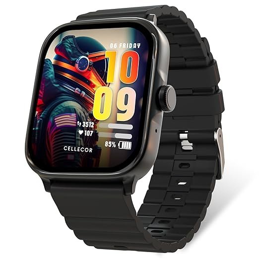 CELLECOR M2 Aqua 1.83” HD Display Smart Watch, Bluetooth Calling